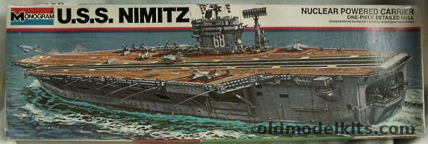 Monogram 1/825 USS Nimitz Nuclear Aircraft Carrier, 3004 plastic model kit